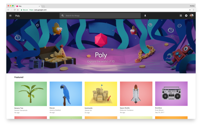 Découvrez Poly : la bibliothèque d'objets 3D gratuits de Google pour les applications AR et VR