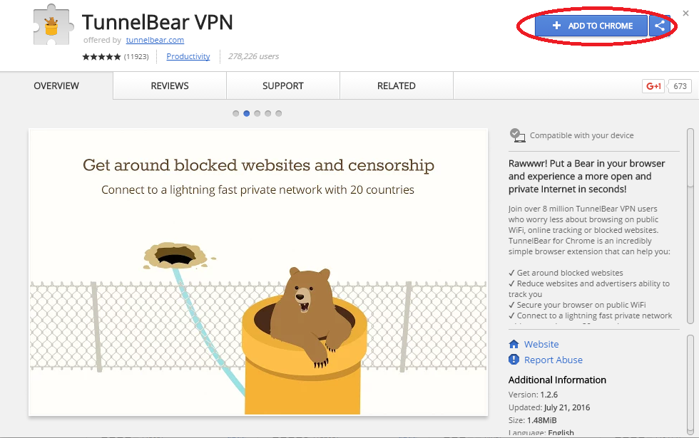 Il servizio VPN gratuito di TunnelBear ti fa navigare come se fossi in un altro paese