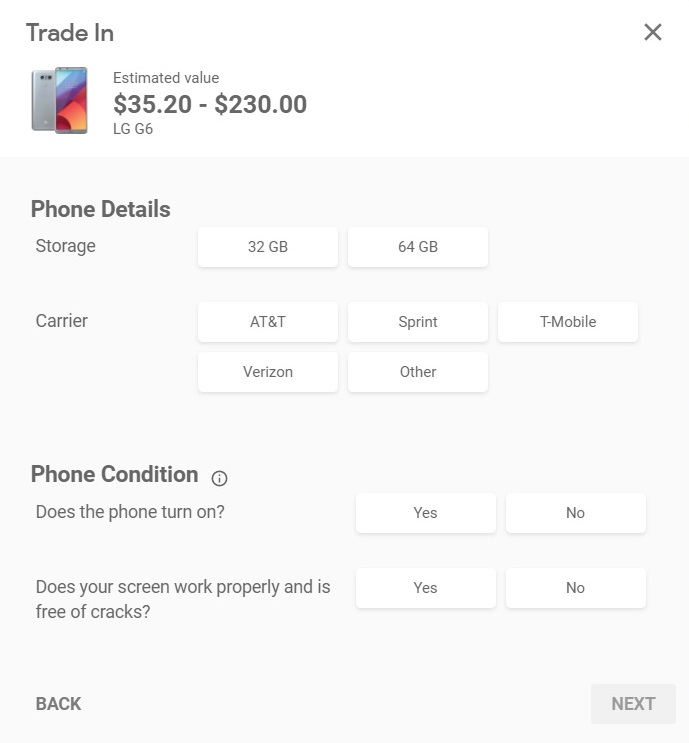 Ottieni uno sconto fino a $ 388 su uno smartphone Pixel con il programma di permuta di Google Store