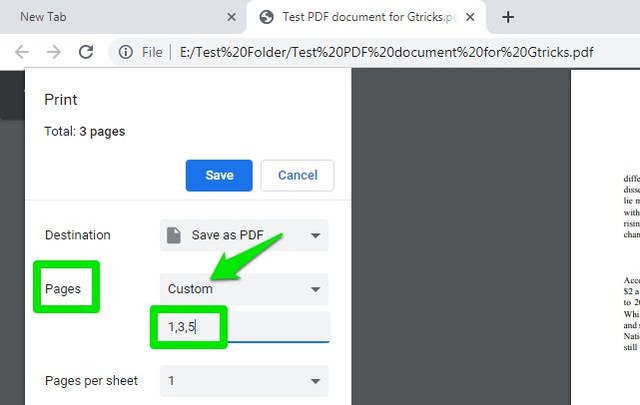 Ecco un trucco per dividere i file PDF utilizzando Google Chrome