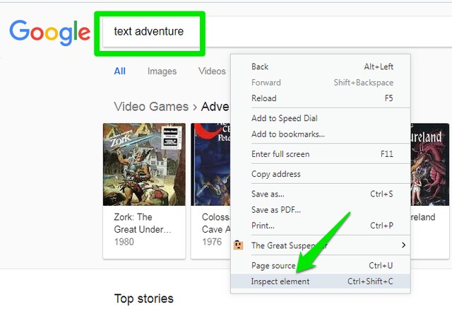 Siin on, kuidas mängida Google'i uut peidetud tekstiga seiklusmängu
